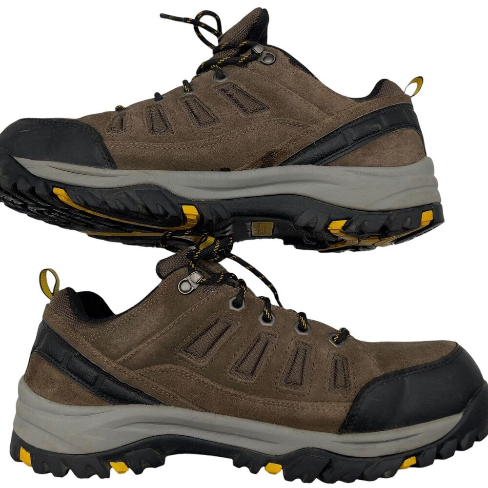 Skechers Hiking Trailing Running Shoes Mens 12‎ Relment Songeo Brown Leather - Picture 2 of 10